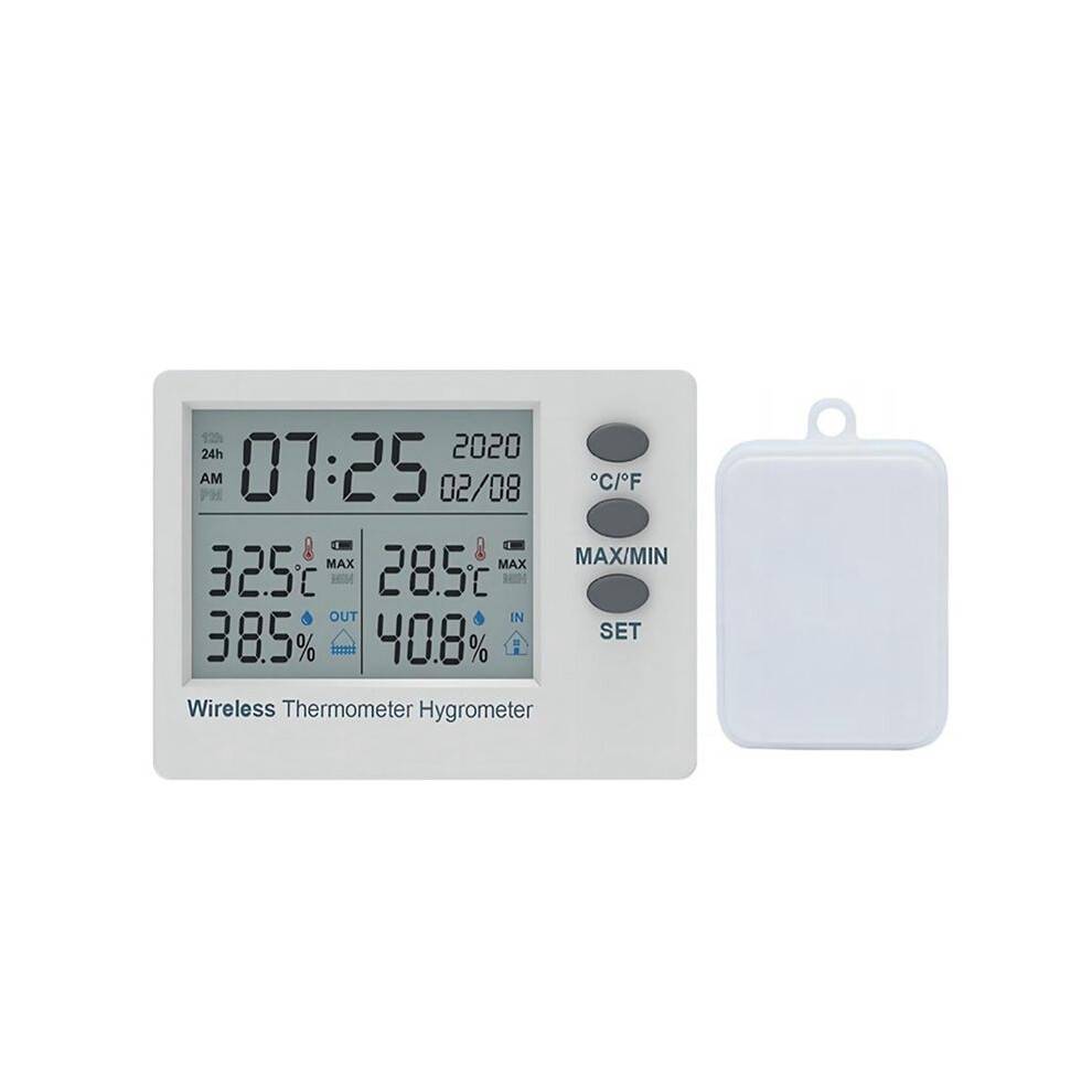 WiFi Wireless Thermometer Hygrometer Indoor Outdoor Digital Temperature Humidity Meter Large Screen Electronic