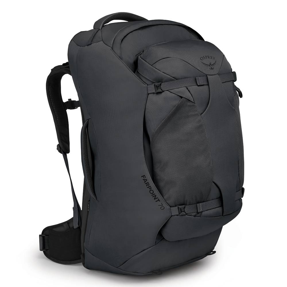 Reseryggsäck - OSPREY Farpoint 70 Tunnel Vision Grey