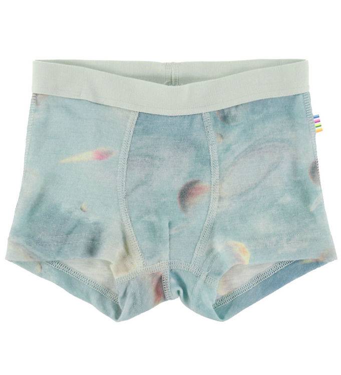 Joha Boxershorts - Ull - Blå m. Planeter - Joha - 150 - Boxershorts