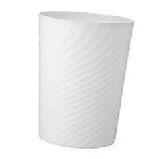 Trash Can Garbage Can Living Room Trash Bin Round Ash-bin Waste Storage Bucket Waste Basket for Kitchen Trash Bin Large Trash Container Portable Plastic White Storage Barrel Office