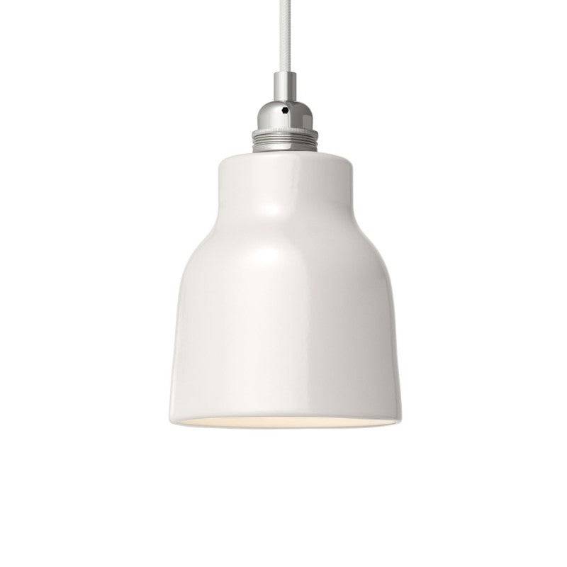 Keramik lampeskærm Vase - Blank hvid