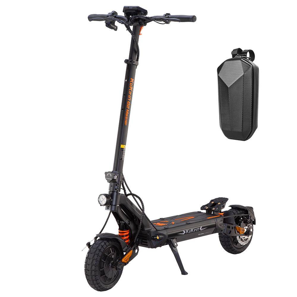 Elektrisk Skoter Vuxen Kukirin G2 Master 1000Wx2 Dubbelmotor Elektrisk Skoter Fällbar Topphastighet 60Km/h 52V 20.8AH Räckvidd 70Km Last 120Kg Svart s
