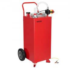VEVOR 30 gallon benzin- og dieseltank med manuel pumpe, rød
