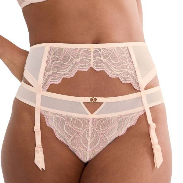 Triumph Palina Waves Of Glow Suspender Belt - Lightpink - Medium