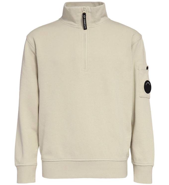 C.P. Company Sweatshirt m. Lynlås - Chalk - C.P. Company - 14 år (164) - Sweatshirt