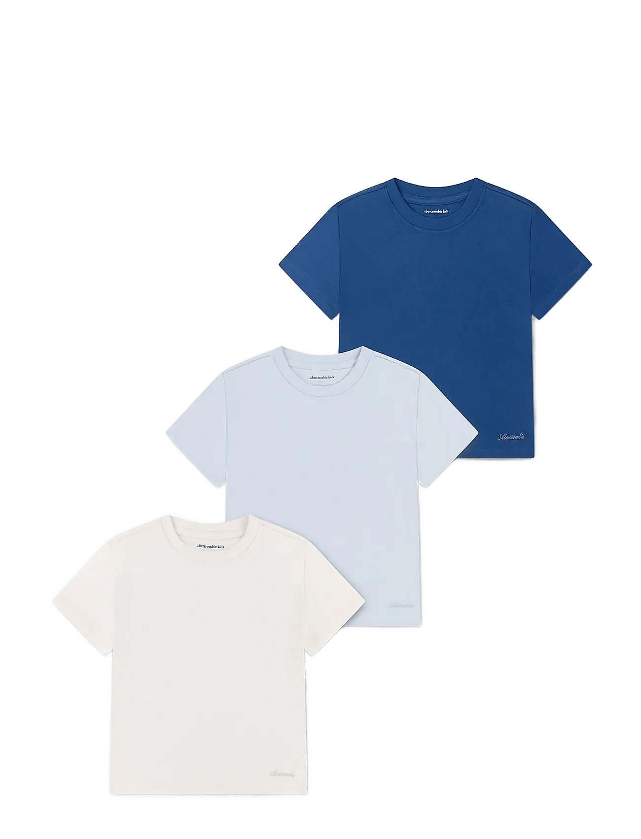 Abercrombie Kids 3T-3Pk Ss Tee - Blue - 140/155 cm