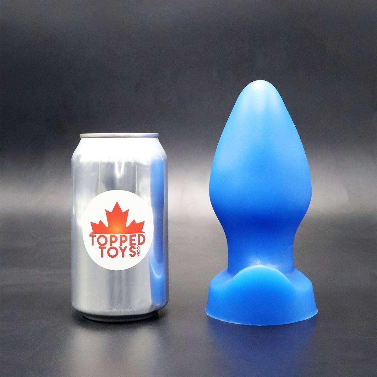 Topped Toys Tail Raiser 90 Blue Steel, premium silicone anal plug 15.5 x 7.4 cm.
