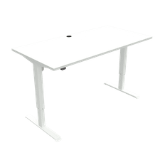 ConSet hæve sænkebord 501-33 - Hvid - 80x160, Hvidt - ConSet