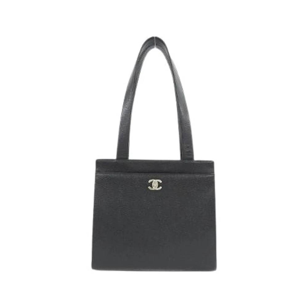 Chanel Vintage Pre-owned Caviar Skin Skuldertaske - Vintage - Dame - Sort - ONE SIZE - Uld