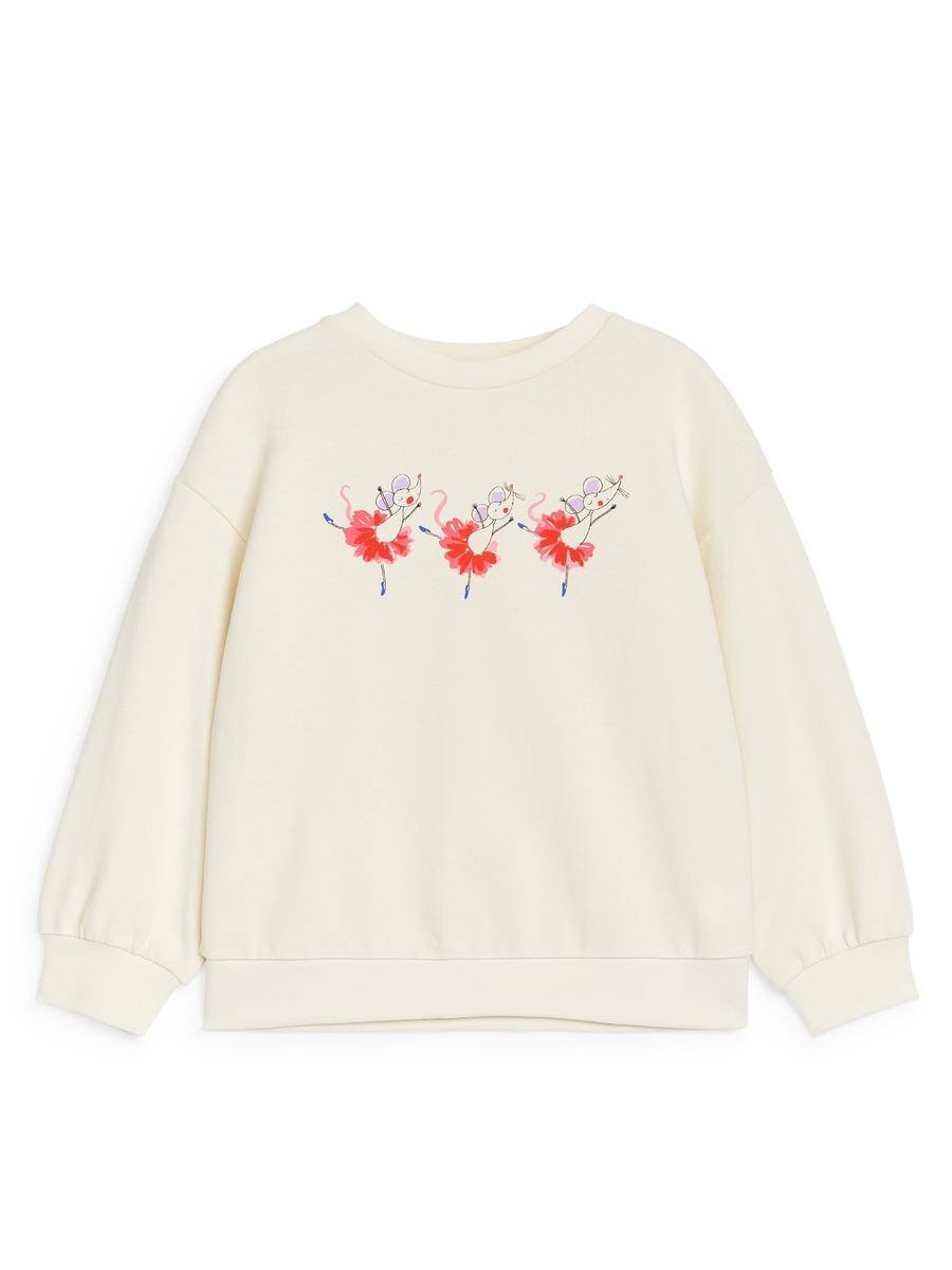 ARKET Sweatshirt -Vit, 110/116