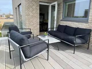 Friis Furniture - Alma Loungesæt - Sofa + 2 lounge stole - Grå