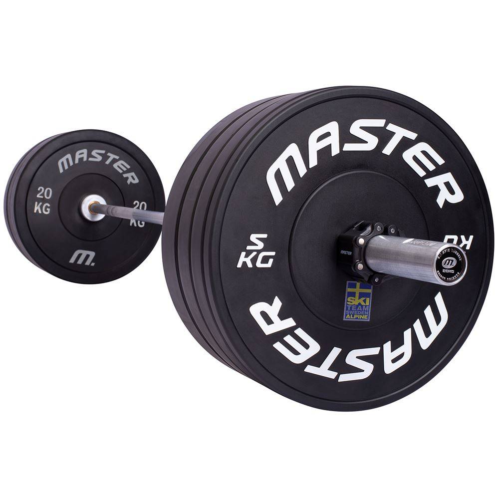 Master Fitness Bumperpaketet 110 kg Ski team, Skivstångsset bumper