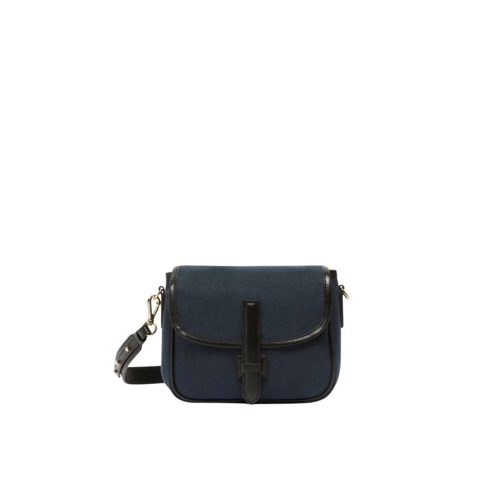 Weekend Max Mara Gap Crossbody Taske - Tasker - Dame - Blå - ONE SIZE - Bomuld