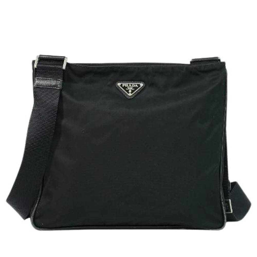 Prada Vintage Pre-owned Nylon Cross Body Bag - Vintage - unisex - Sort - ONE SIZE - Nylon