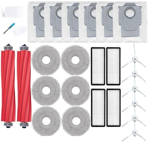 Loveco Zubehör Set Kompatibel mit Roborock Qrevo S/Pro/MaxV, 26er Weiß