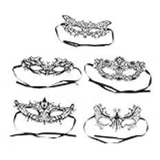 OATIPHO 15 St Halv Ansikts Spetsmask Maskerad Mask För Dam Roliga Fest Masker Cosplay Tillbehör Masker Kostym Fest Rekvisita Halloween Element Mask Kvinnor Mask Rekvisita Halloween