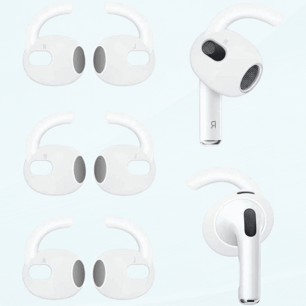 AirPod3Ear Hook Cover Grip Tip Anti-Slip Wing Tilbehør (3 Par)