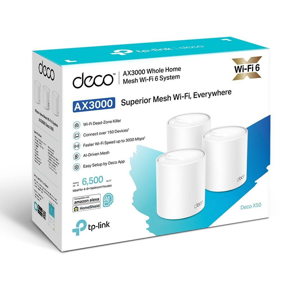TP-Link Deco X50 AX3000 Mesh system WiFi6 3-pack
