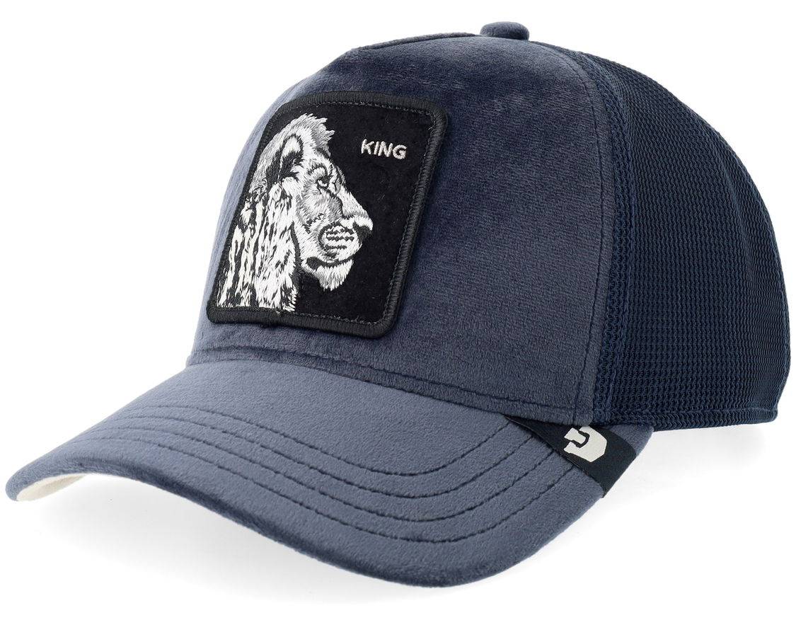 Goorin Velour Lion Edge A-Frame Trucker