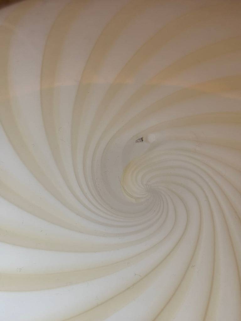 Oval lysegul Murano pendel, 40 cm
