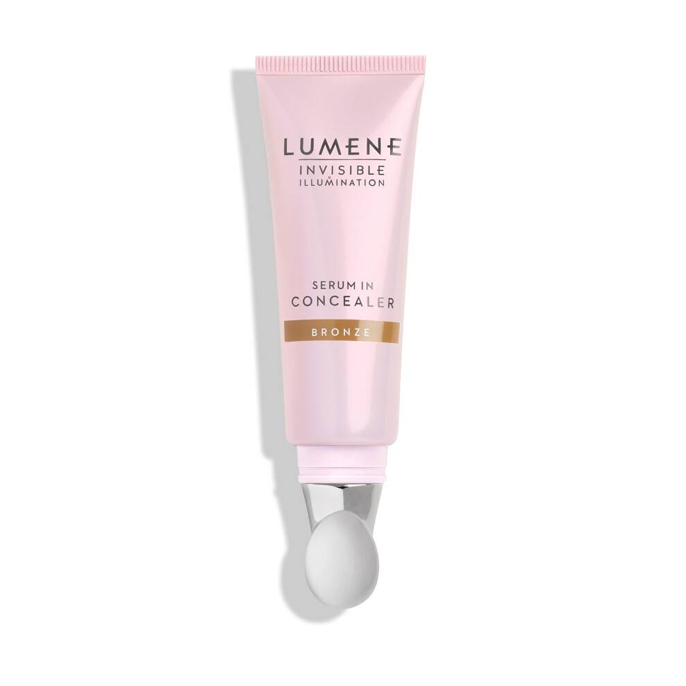 Lumene usynlig belysningsserum i concealer - E -vitamin Hydrating concealer - Letv?gtsfarvekorrektor for m?rke cirkler - Makeup Hybrid - Bronze (