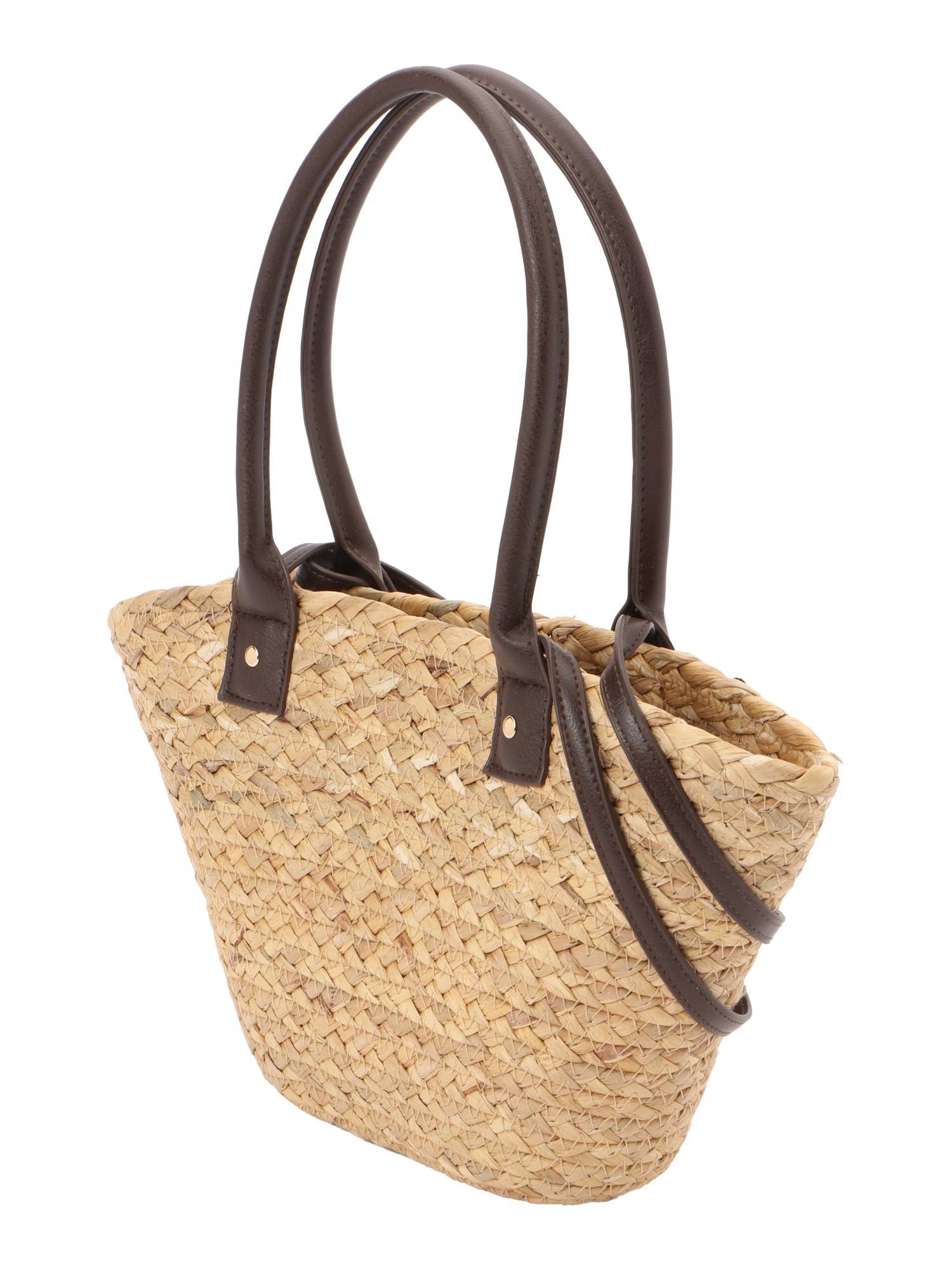 CITA MAASS Shopper 'STRAW BAG'  beige / brun