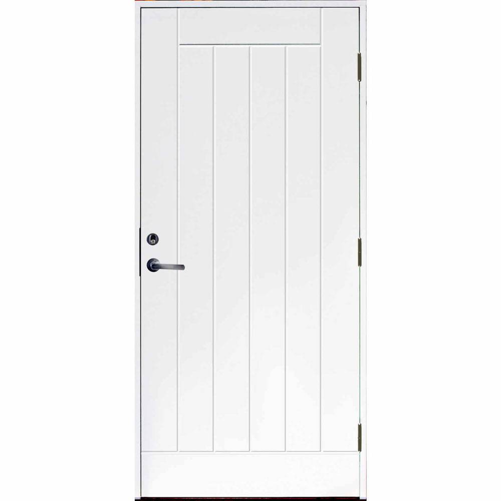 Ytterdörr eugene - utan glas 10x19 Högerhängd Vit NCS S0502-Y