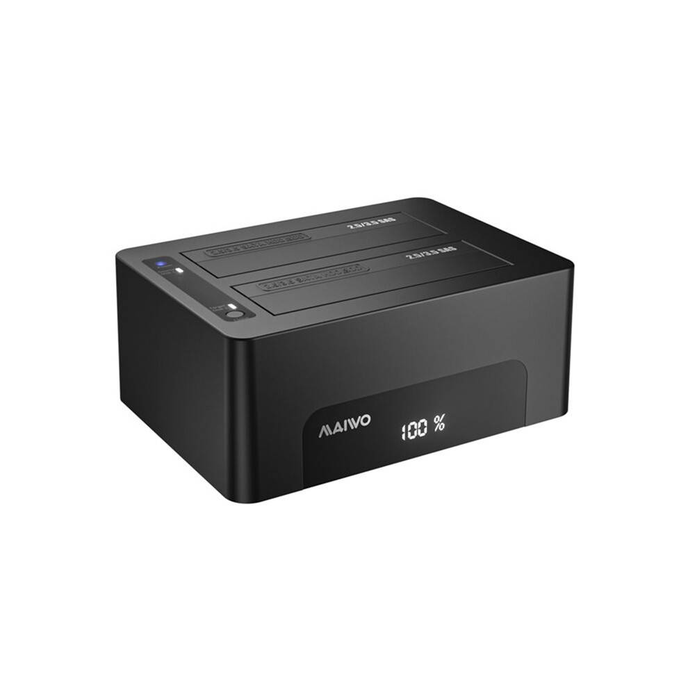 MAIWO Two-Way SAS to External Hard Drive Enclosure Clone Docking Station for 2.5" / 3.5" HDD/SSD Hard Drive Dock