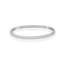 SIENA Armbånd - LARGE hvide Zirkoner (Sølv)