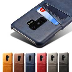 Samsung Galaxy S9+ cover mobilcover kortholder - VÆLG: BLUE
