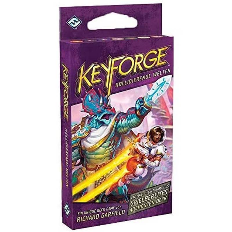 Asmodee Keyforge: Kollidierende Welten - Einzeldeck, Erweiterung,...