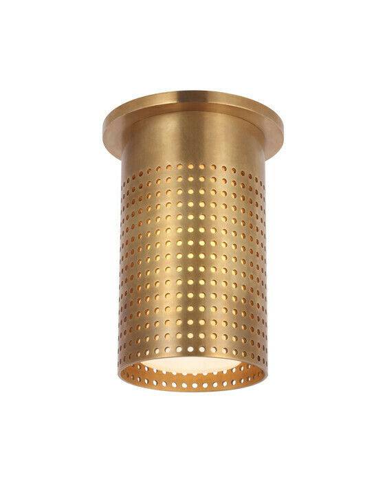 Precision Short Monopoint Flush Mount Antique Brass
