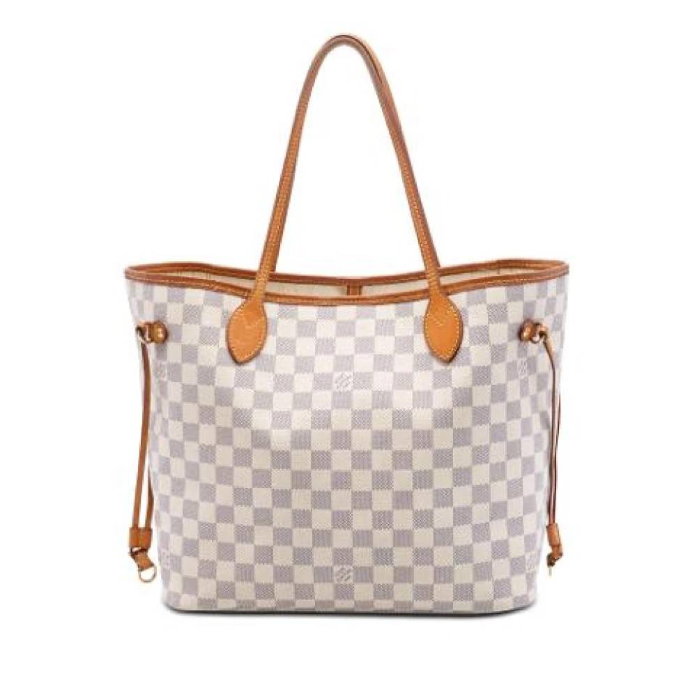 Louis Vuitton Vintage Pre-owned Neverfull MM - Vintage - Dame - Hvid - ONE SIZE - Læder