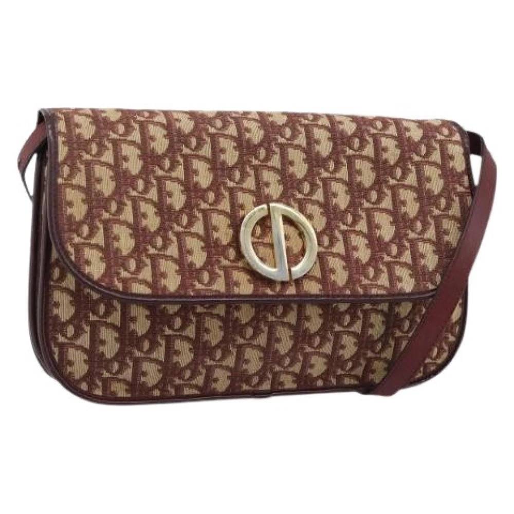 Dior Vintage - Pre-owned Trotter Canvas Shoulder Bag Vintage - Dam - ONE Size - Läder