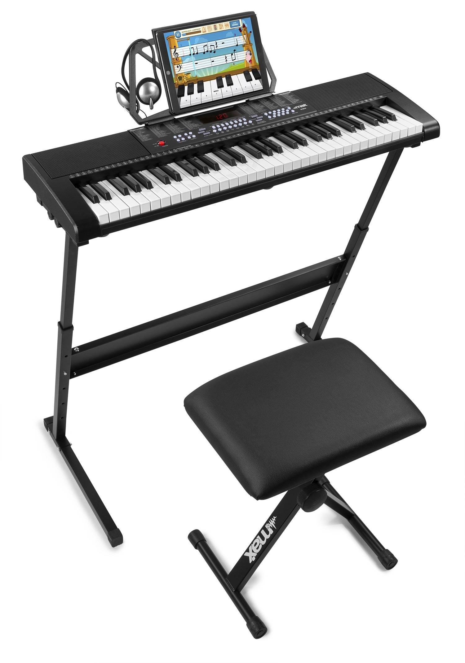 DEMOEX, MAX KB4SET Electronic Keyboard 61-key Premium Kit, Keyboardpaket MAX KB4SET