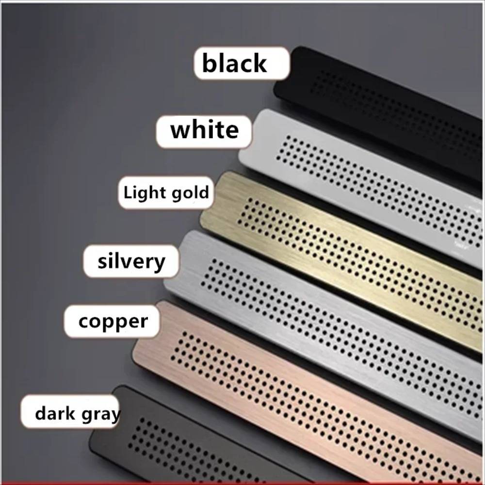 1pcs Aluminum Alloy Breathable Mesh Rectangular Flat Ventilation Hood, Wardrobe, Shoe Cabinet, Decorative Ventilation Grille