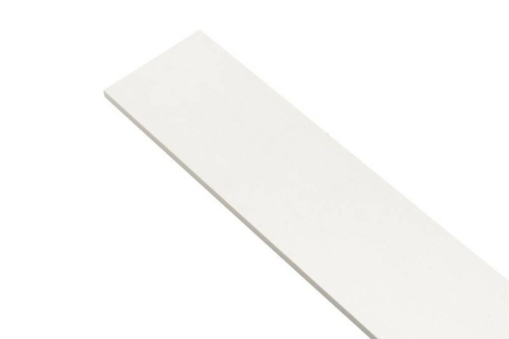 Wallmann hylde melamin glat hvid 1200x400x16 mm