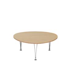 Bruno Mathsson - Mi 322 Trisuperellips - Ask - Höjd: 63 cm - Soffbord - Bruno Mathsson - Träfärgad - Metall/Trä