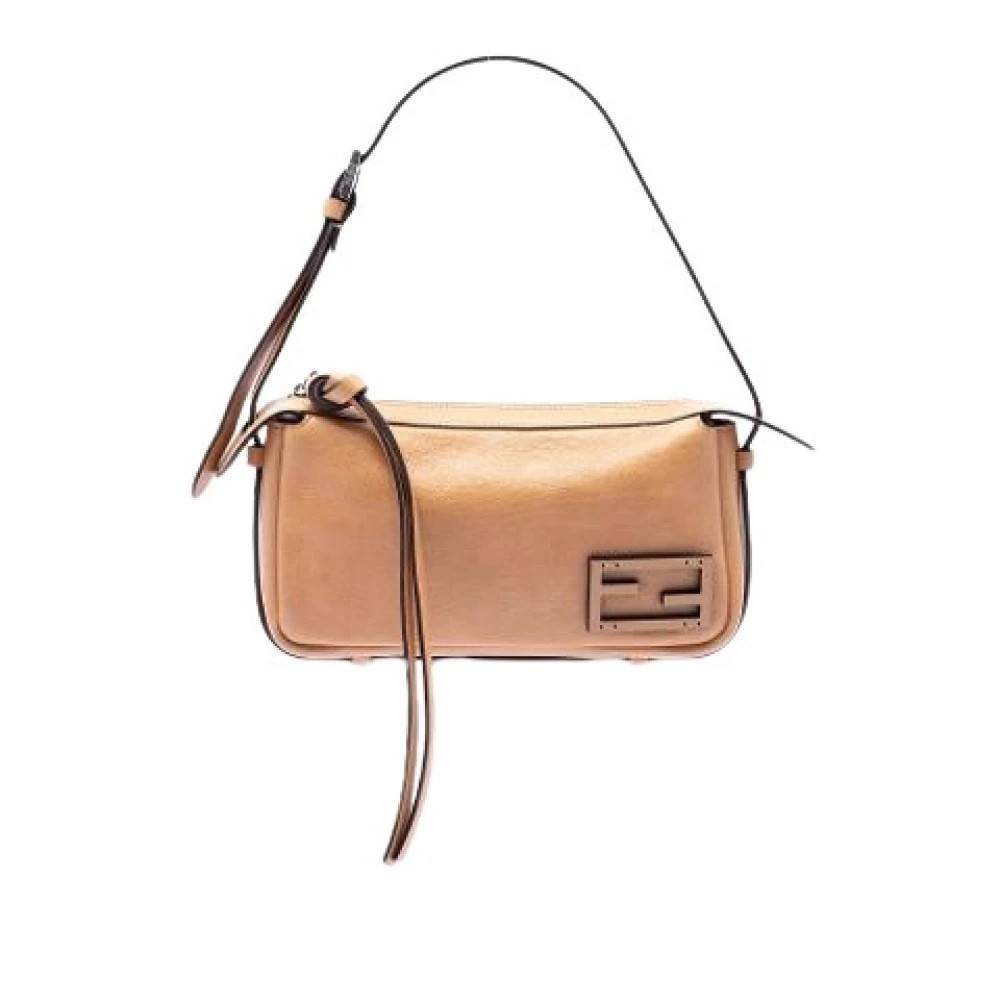 Fendi Vintage Pre-owned Vintage Skuldertaske - Vintage - Dame - Beige - ONE SIZE - Uld