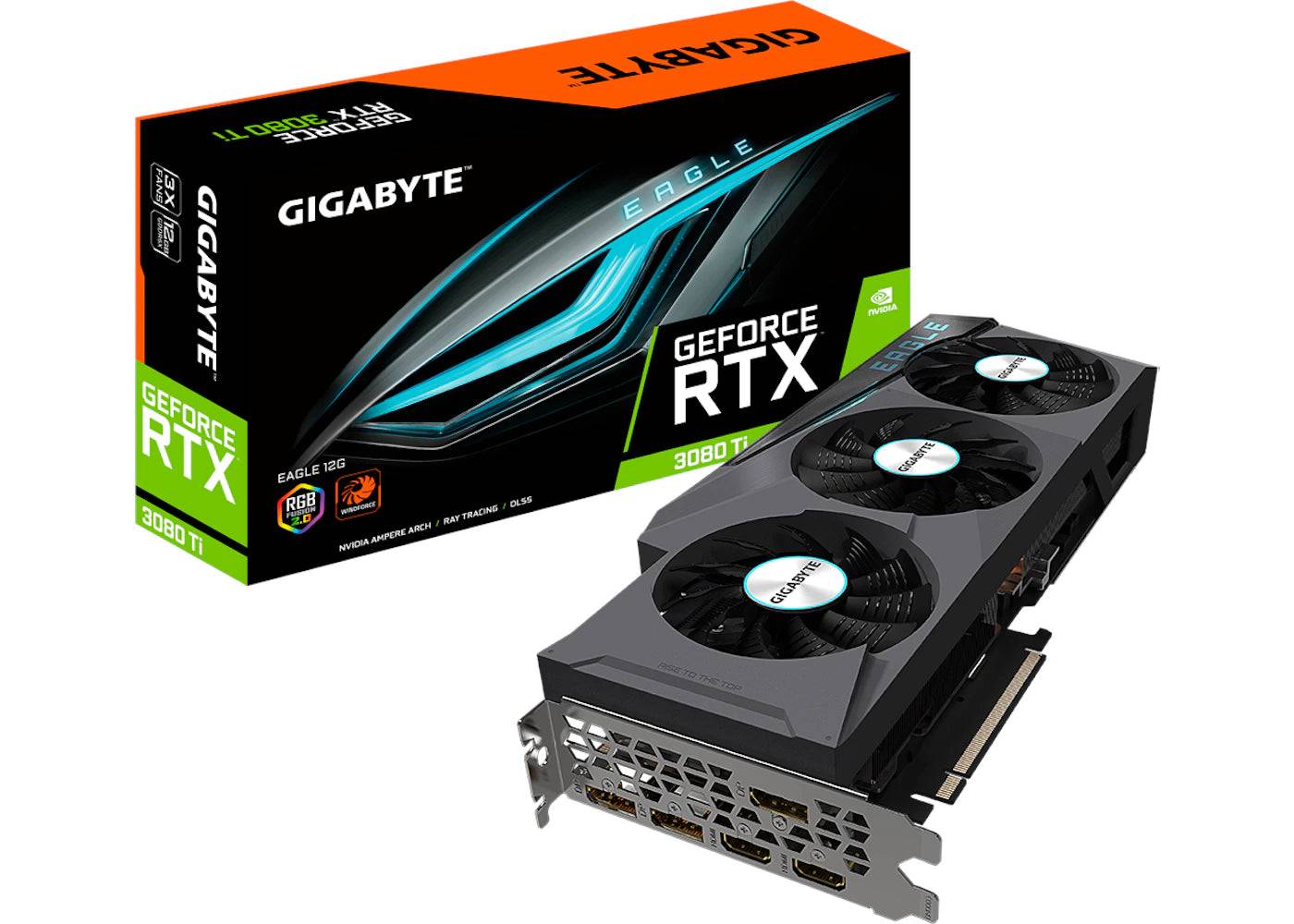 NVIDIA GIGABYTE GeForce RTX 3080 Ti EAGLE 12G Graphics Card (GV-N308TEAGLE-12GD) - One Size (One Size)