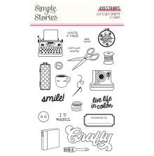 Simple Stories Clear Stamps - Lets Get Crafty UTGÅENDE