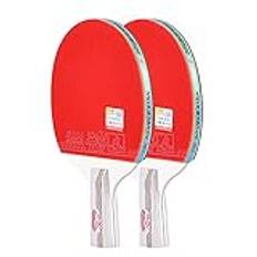 Bordtennisfladdermöss, bekvämt handtag, pingisracket set med 2 paddlar för tränare vuxna barn inomhus utomhus 4 stjärnor/B