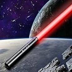 SLVCREK Lasersvärd för barn, 2 stycken lightsaber, 12 färger ljus sabel, uppladdningsbara lasersvärd med ljud, halloween cosplay-kostym, barnleksak (1 st)