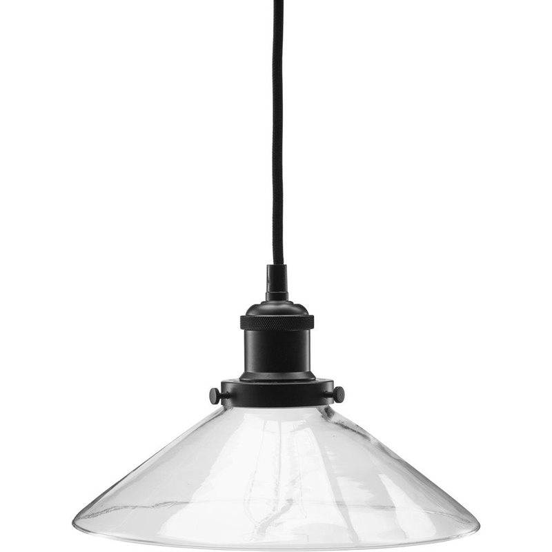 August Fönsterlampa 25 Klar/Svart