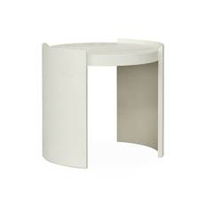 Oakland sidobord ivory mist - Vit (Ø: 55 x H: 50 cm)
