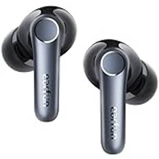 EarFun Air Pro 4 trådlösa öronsnäckor, anpassningsbara brusreducerande öronsnäckor, aptX förlustfria hörlurar, Hi-Res Audio, 52H speltid, LDAC, 6 mikrofoner AI-samtal, Bluetooth 5.4, app, trådlös