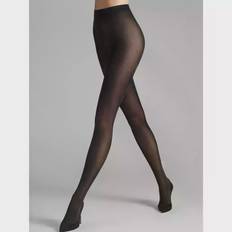 Wolford SATIN OPAQUE 50 TIGHTS 7212 Nearly Black X-Large