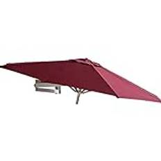 Outdoor Patio Umbrellas Parasols Wall Mount Patio Umbrella - Outdoor Garden Balcony Sunshade Umbrella, Aluminium Pole, 7ft,without Parasol Base Windproof