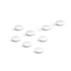 Magneter, 8-pack, 20 mm, vit