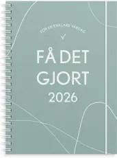 Kalender 2026 Få det gjort grön